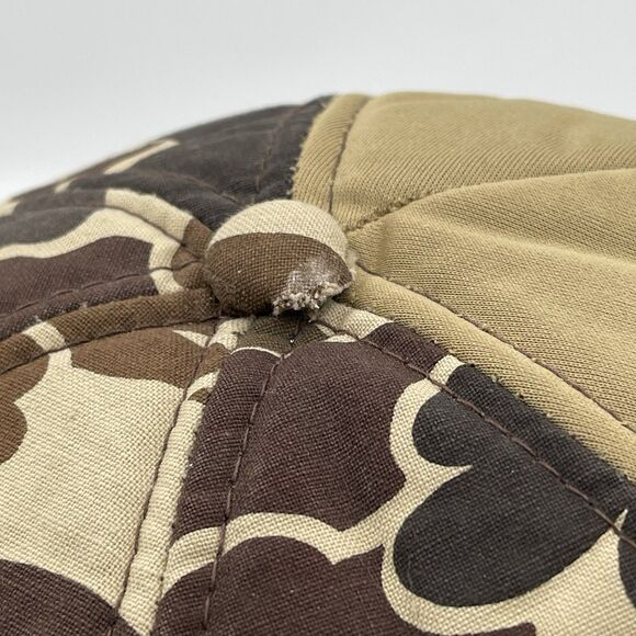 Vintage Winchester Bird Hunting Hat Jones Style Dog Camo Size Large W/ Ear Flaps - Picture 8 of 13